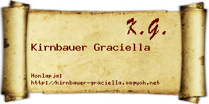 Kirnbauer Graciella névjegykártya